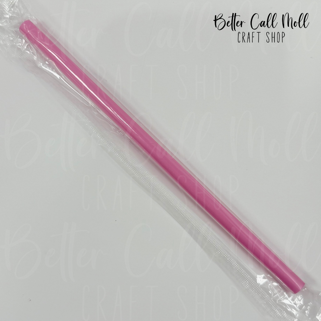 16oz Colorful Reusable Plastic Straw - 7.25"