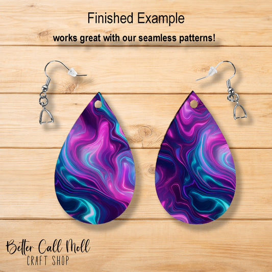 1.5" Teardrop Earring Sublimation Blanks