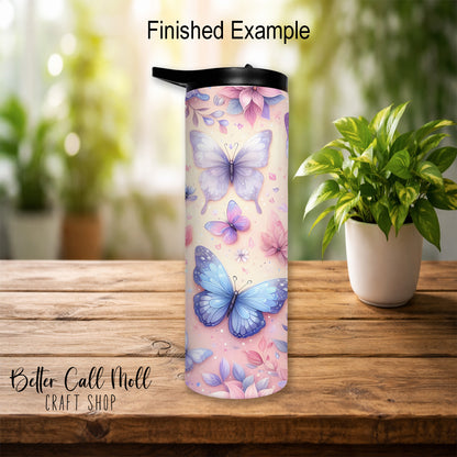20oz Glossy Duo Lid Sport Sublimation Tumbler