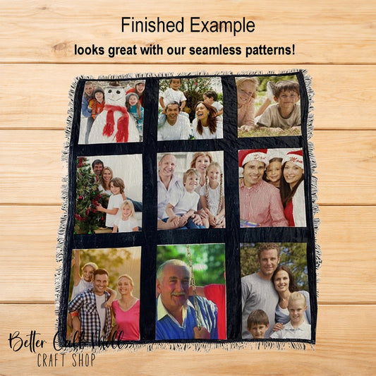 Multi-Panel Sublimation Blanket Blank – 50” x 60” Fleece Throw (Photo & Collage Ready)