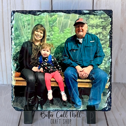 6x6" Square Photo Rock Slate Sublimation Blank