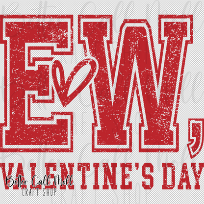 EW, Valentine's Day UV DTF Decal