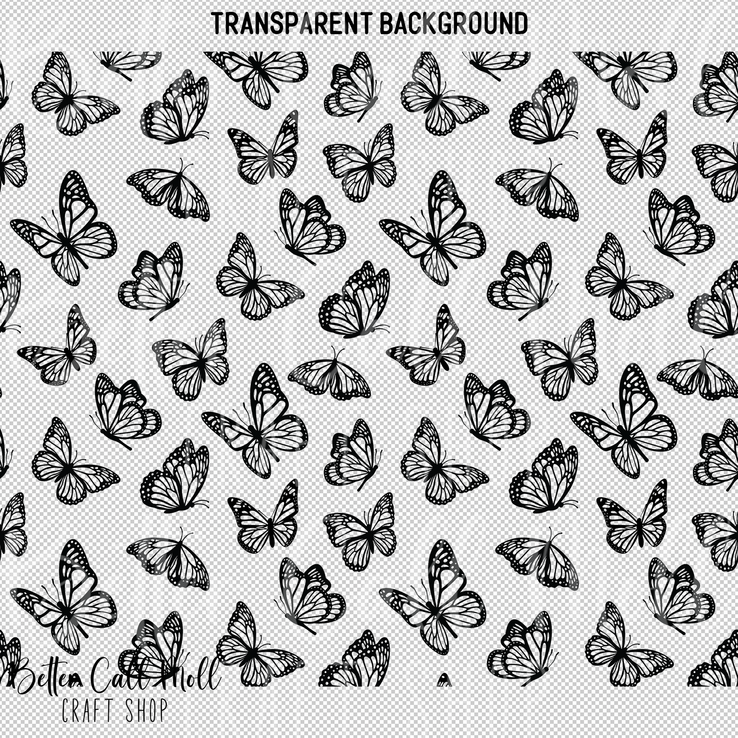 Butteflies 2 UV DTF 20oz Skinny Tumbler Wrap