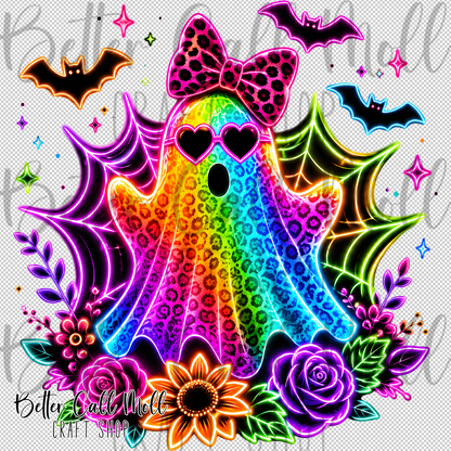 Neon Ghost UV DTF Decal