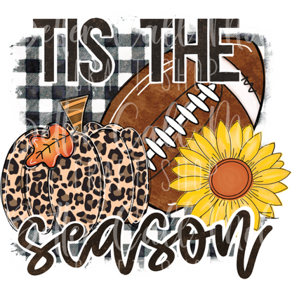 Tis the Season Football UV DTF Decal