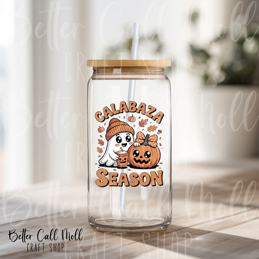 Calabaza Season UV DTF Decal