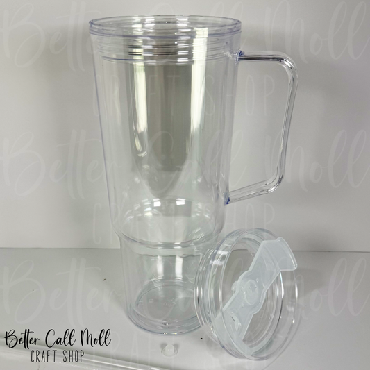 40oz Acrylic Snow Globe Tumbler