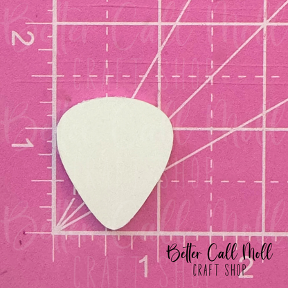 Guitar Pick Double-Sided Metal Sublimation Blank