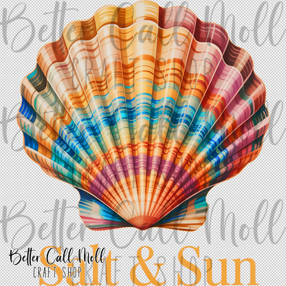 Salt & Sun Sea Shell UV DTF Decal