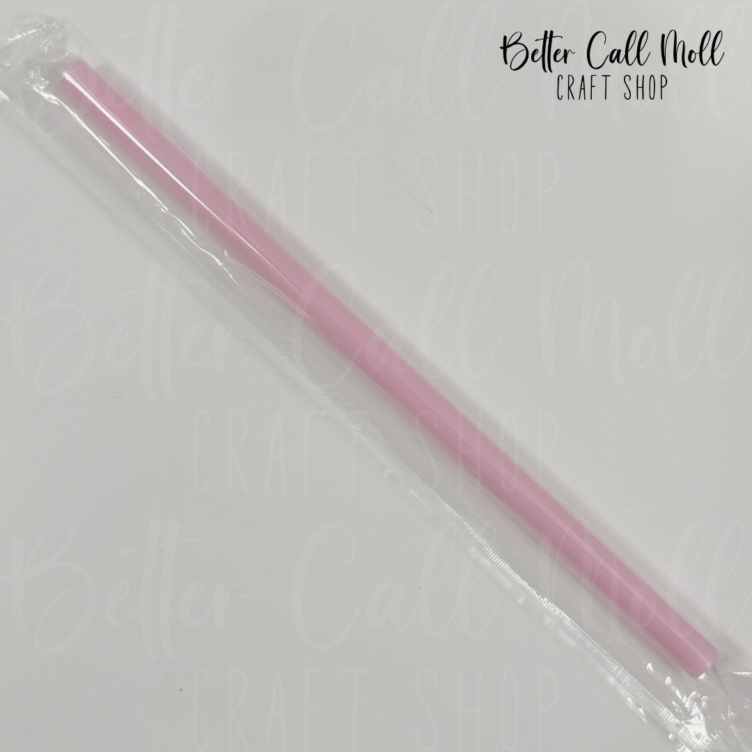 16oz Colorful Reusable Plastic Straw - 7.25"