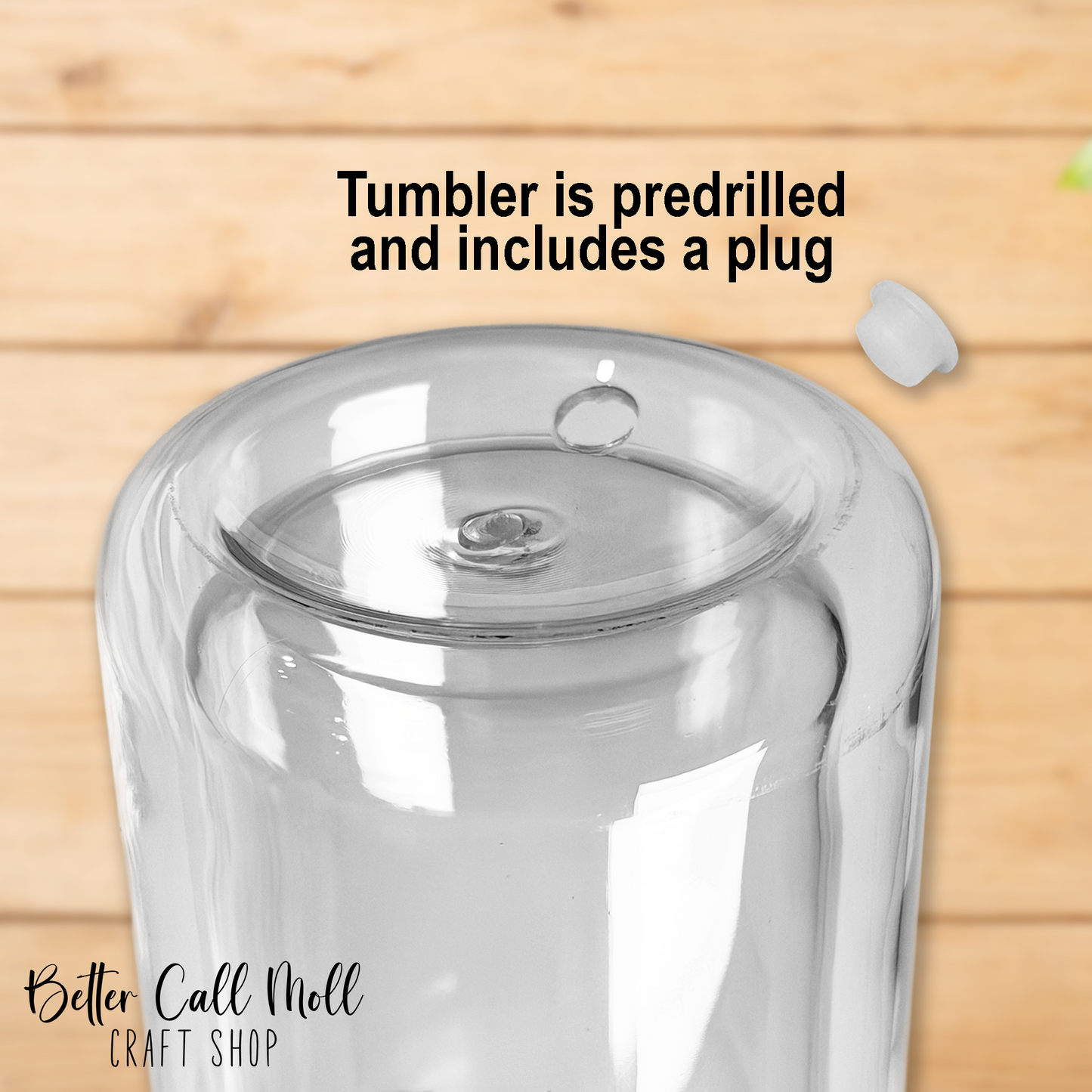 12/16oz Handle Glass SNOW GLOBE Sublimation Tumbler