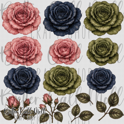 Floral Elements UV DTF Decal