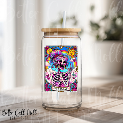 The IDGAF Tarot UV DTF Decal