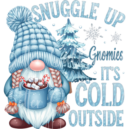 D182 - Snuggle Up Gnomies 1 UV DTF Decal