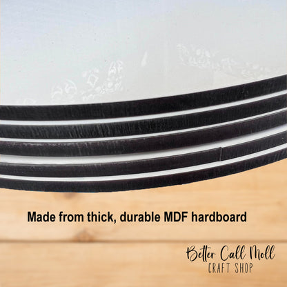 8"Door Sign Glossy MDF Sublimation Blank with Twine