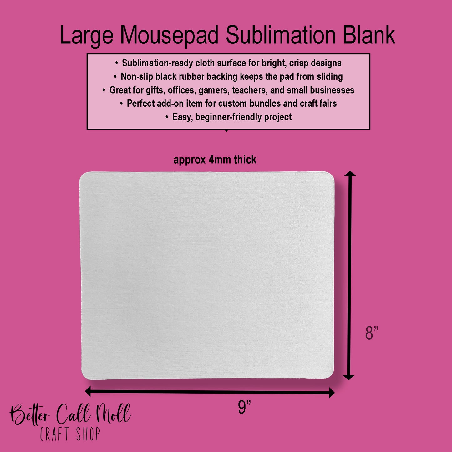 Mouse Pad Sublimation Blank