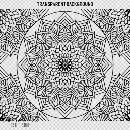 Mandala UV DTF 20/30oz Skinny Tumbler Wrap