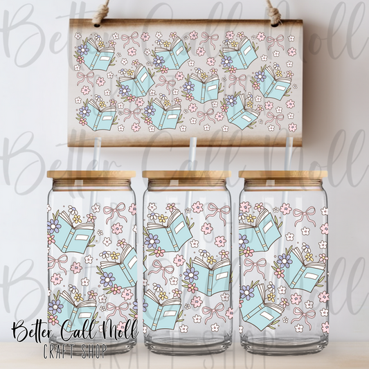 Blue Books UV DTF 16oz Tumbler Wrap