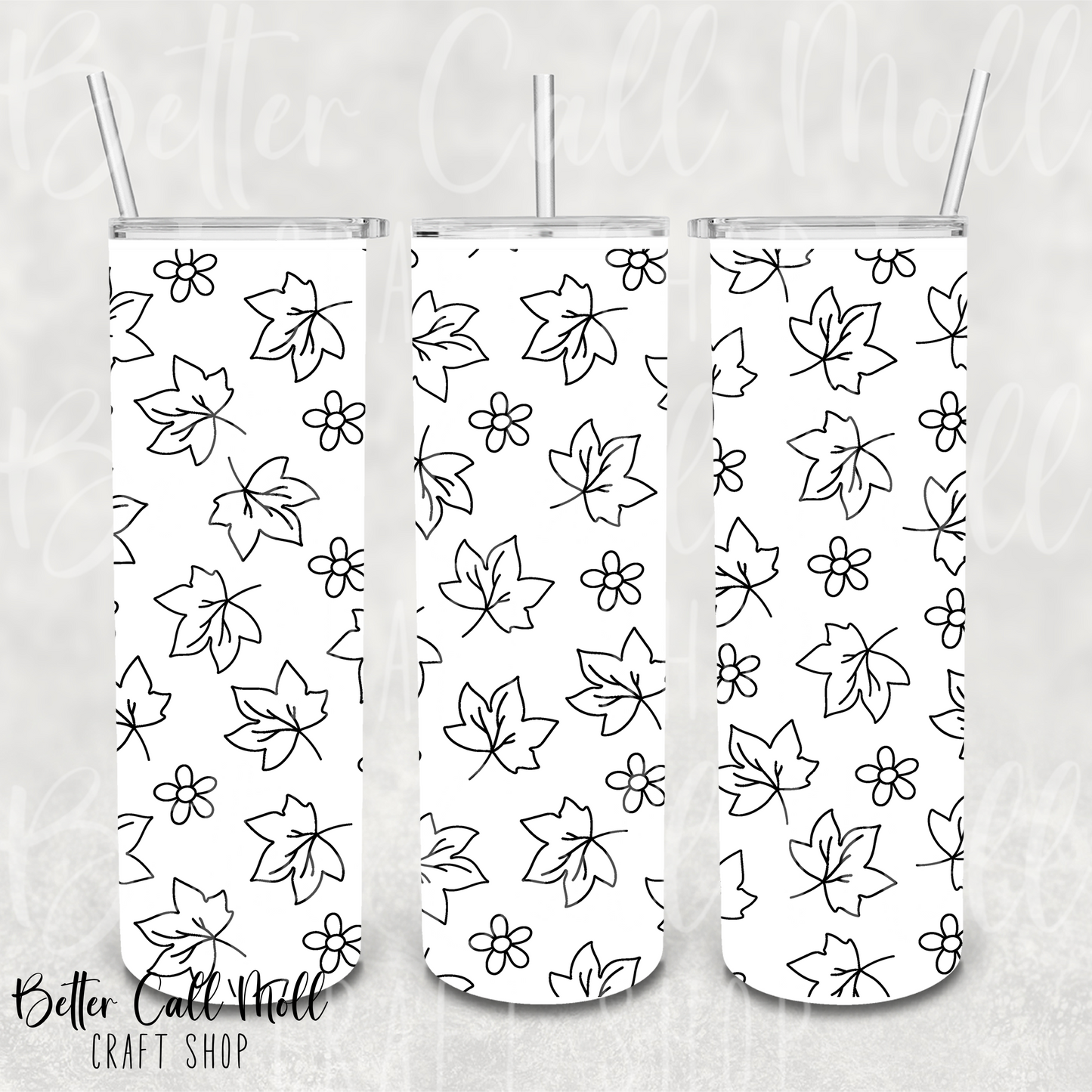 Fall is Fallin' UV DTF 20oz Skinny Tumbler Wrap