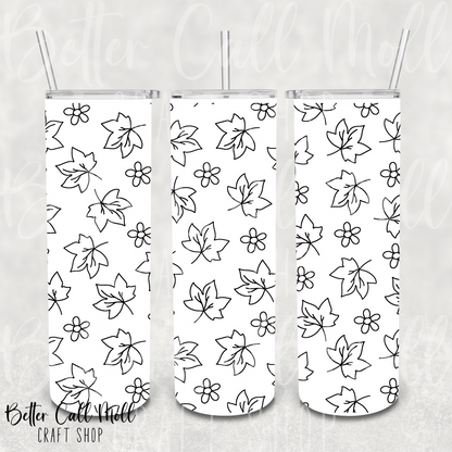 Fall is Fallin' UV DTF 20oz Skinny Tumbler Wrap