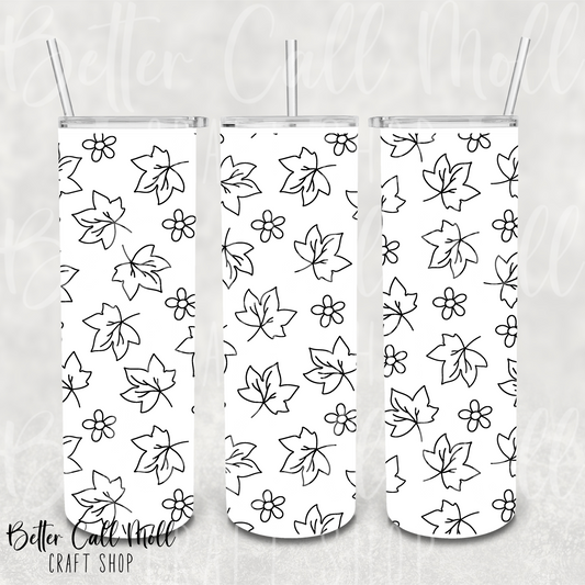 Fall is Fallin' UV DTF 20oz Skinny Tumbler Wrap
