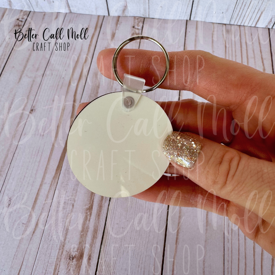 MDF Keychain Sublimation Blank