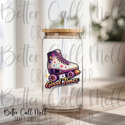 Good Times Retro Skate UV DTF Decal