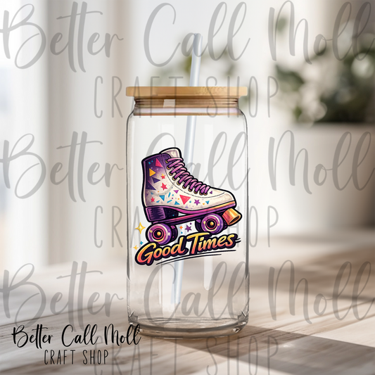 Good Times Retro Skate UV DTF Decal