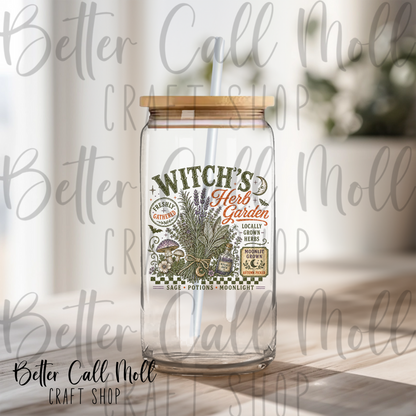 Witch's Herb Garden UV DTF Decal