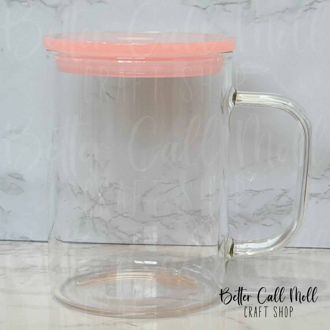 17oz CLEAR Glass Sublimation Mug