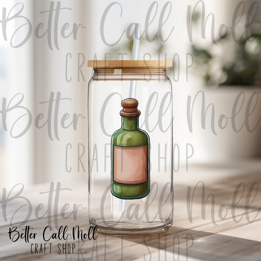 Apothecary Bottle UV DTF Decal
