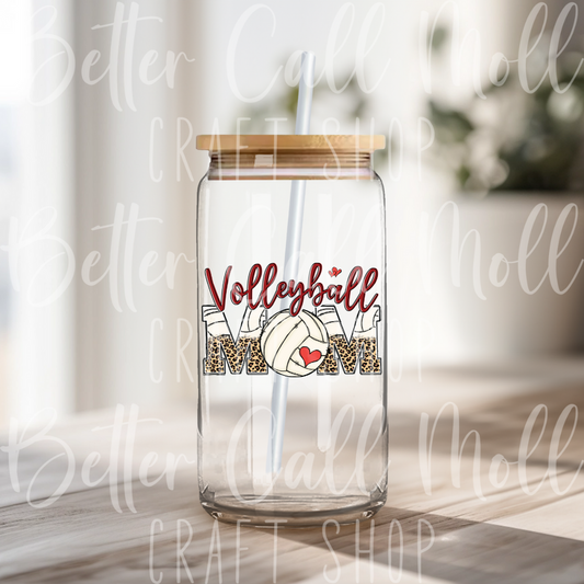 Volleyball Mom UV DTF Decal