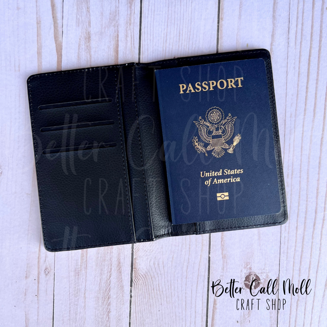 Passport Cover Faux Leather Sublimation Blank