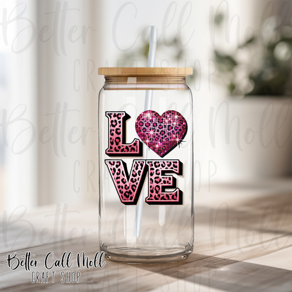 LOVE UV DTF Decal