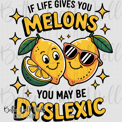 If Life Gives You Melons UV DTF Decal