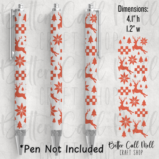 Christmas Sweater UV DTF Pen Wrap