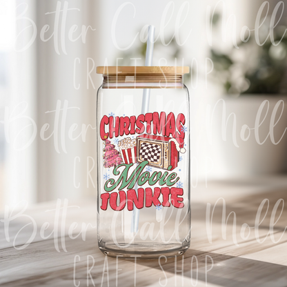 D159 - Christmas Movie Junkie UV DTF Decal