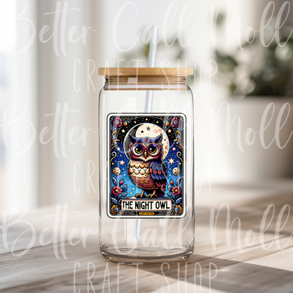 D124 - The Night Owl Tarot UV DTF Decal