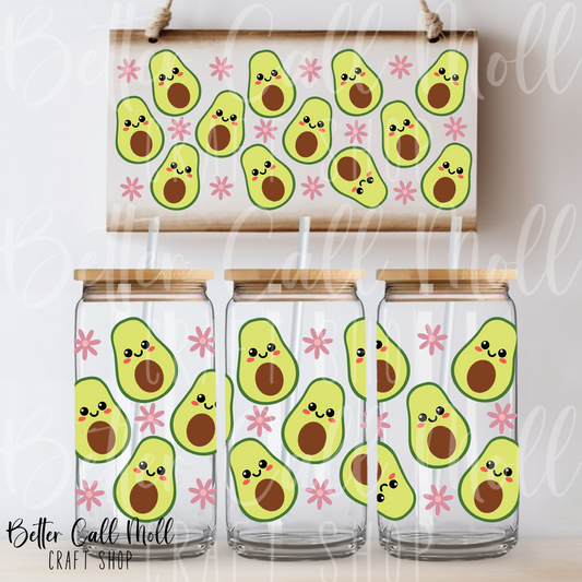 Avocados UV DTF 16oz Tumbler Wrap