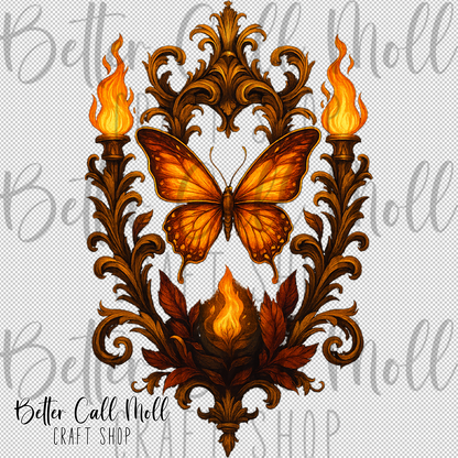 Autumn Embers UV DTF Decal