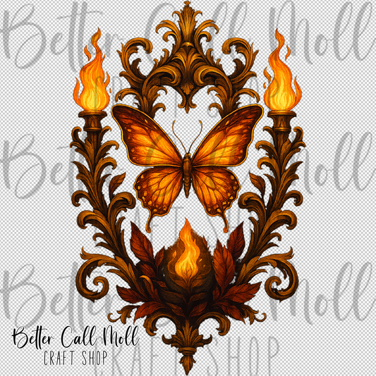 Autumn Embers UV DTF Decal