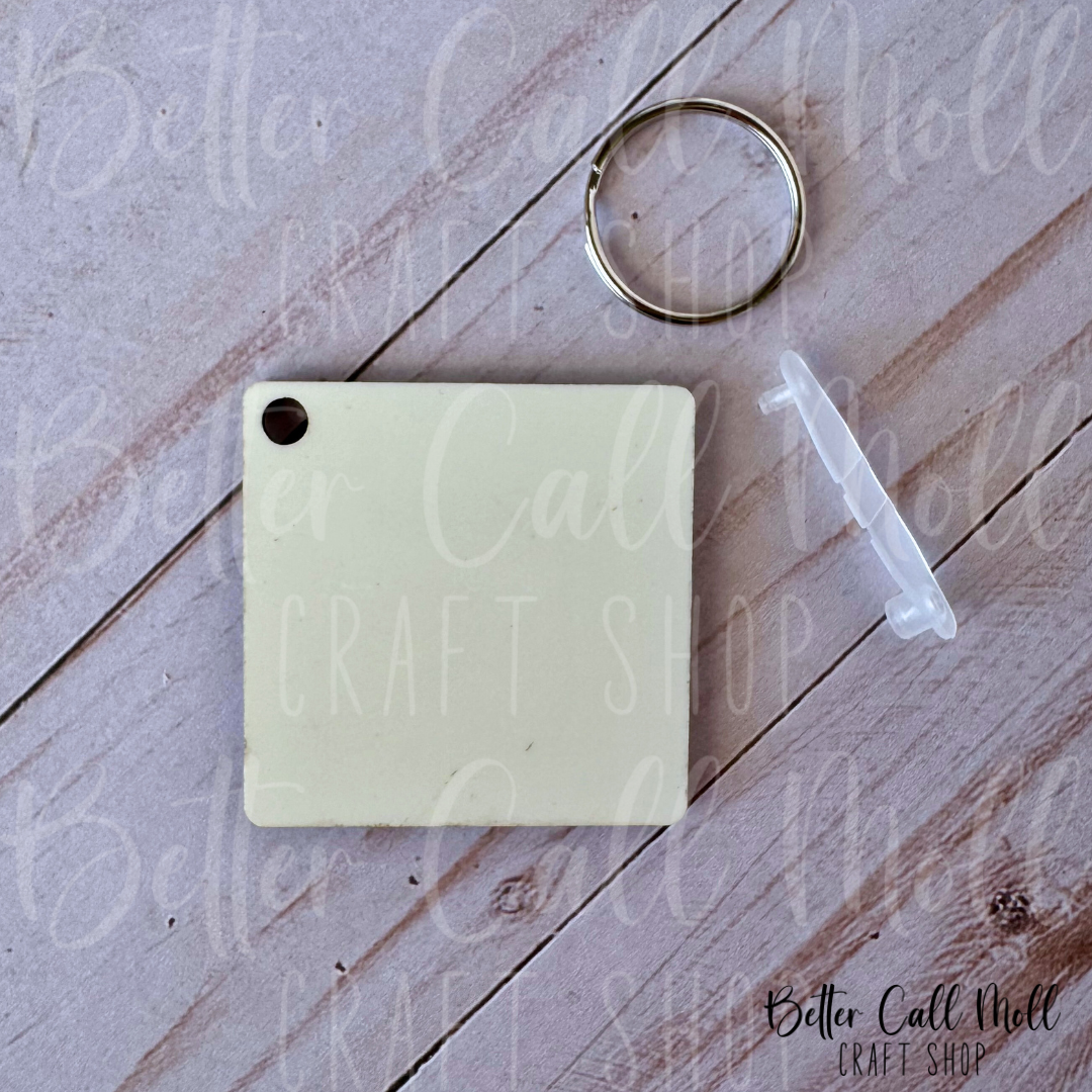 MDF Keychain Sublimation Blank