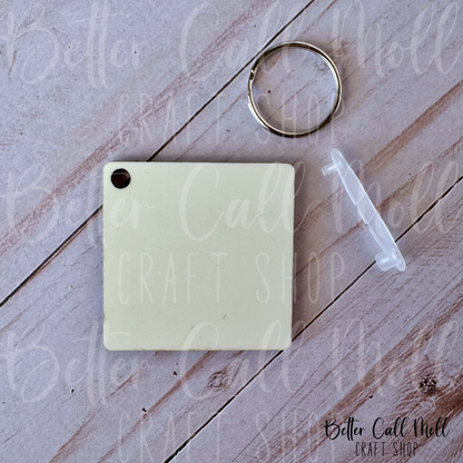 MDF Sublimation Keychain Blank