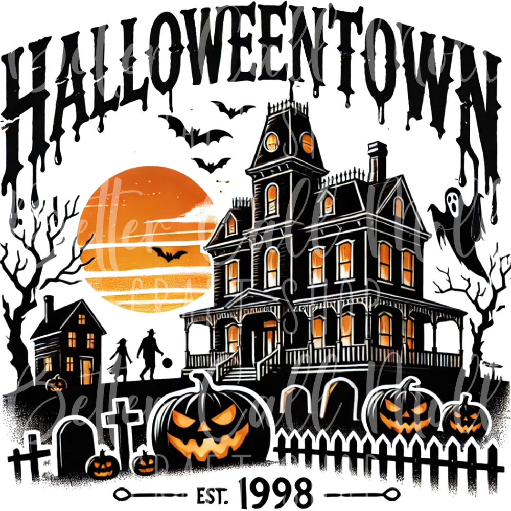 Halloweentown UV DTF Decal