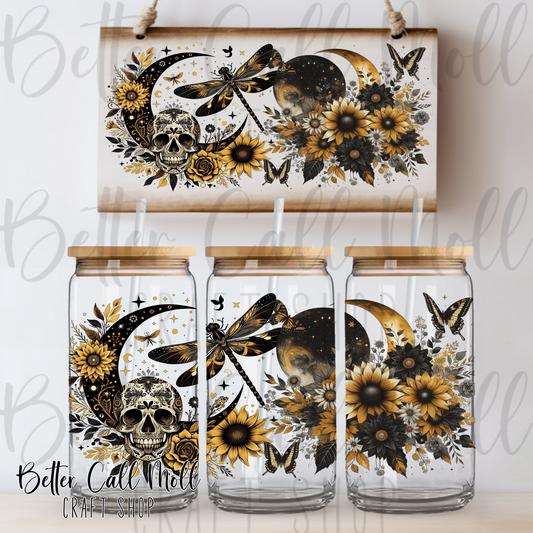 Boho Celestial UV DTF 16oz Tumbler Wrap