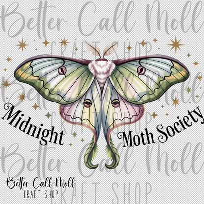 Midnight Moth SocietyUV DTF Decal