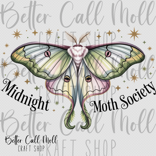 Midnight Moth SocietyUV DTF Decal