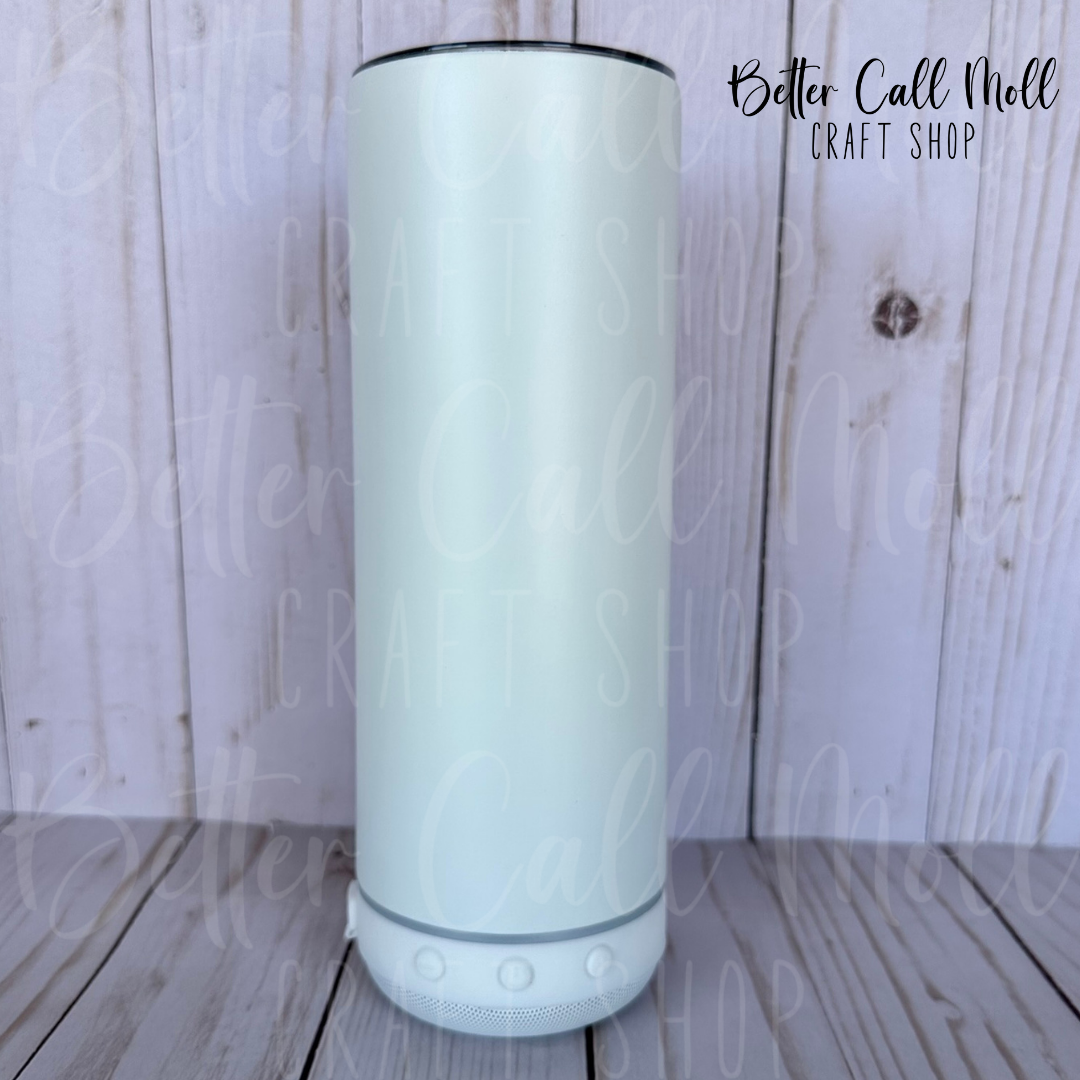 Bluetooth Speaker 20oz Matte Glow-in-the-Dark Sublimation Tumbler