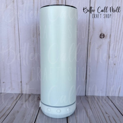 Bluetooth Speaker 20oz Matte Glow-in-the-Dark Sublimation Tumbler