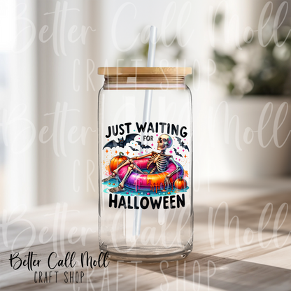 Just Waiting for Halloween UV DTF Decal